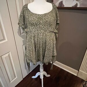 Floral Green Women's romper Arula